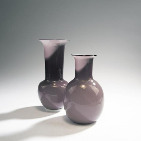 Tomaso Buzzi, Two 'Incamiciato' vases, 1932-33