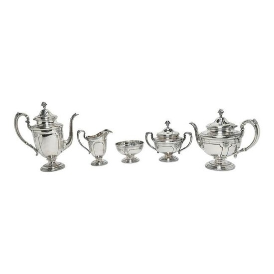 Towle Louis XIV Pattern Sterling Silver Tea Set.