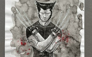 Ty Templeton - 1 Original drawing - Wolverine Illustration - 2011