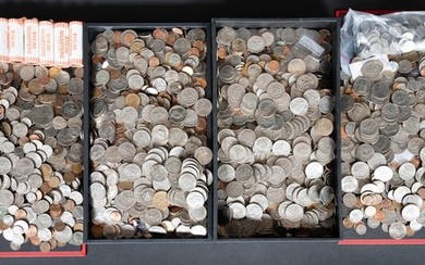 US American Coin Collection Group Lot Over 50lbs Cent Nickel Dime Quarter Half Dollar etc