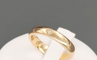 UnoAErre - 18 kt. Yellow gold - Ring - 0.03 ct Diamond