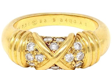 Van Cleef & Arpels Diamond Band Ring in 18 Karat Yellow Gold