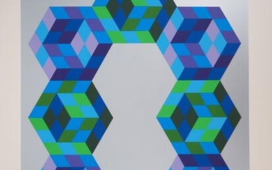 Victor Vasarely - Cubes en creux