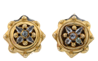 Victorian gem earrings