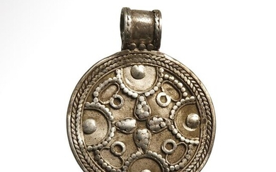 Viking Silver Pendant with Cross, c. 10th-11th Century