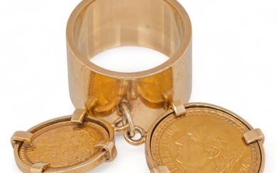 Vikki Carr | 14K Mexican Pesos Charm Ring