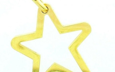 Vintage 18k Yellow Gold French O.J. Perrin Funky Star