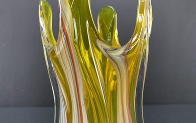 Vintage Daysun Japan Art Glass Hand Blown Vase