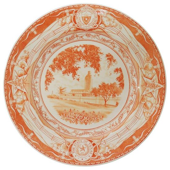 WEDGWOOD UT 'NEW ADMINISTRATION BUILDING' PLATE