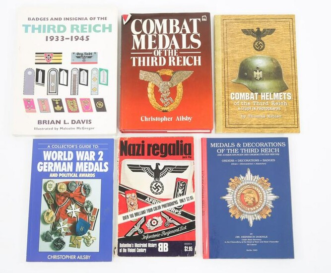 WWII GERMAN MILITARIA REFERENCE BOOK LOT