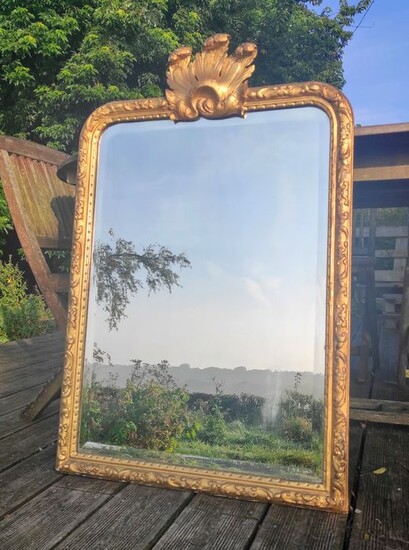 Wall mirror - Louis Philippe - Gilt, Wood - 19th century