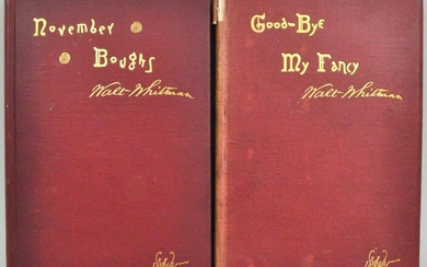 Walt Whitman, Good-Bye My Fancy, 1st Ed. 1891