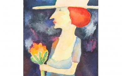 Walter Piepke (NC), Woman with Flowers