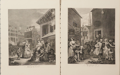 William Hogarth (1697-1764) The Four Times of the Day: Morning, Noon, Evening, Night
