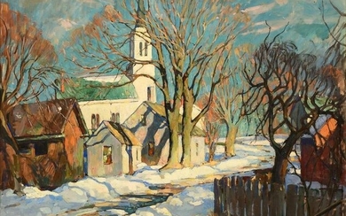 William Lester Stevens (American, 1888-1969), Village in the Winter