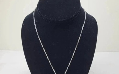 Women's Necklace Yellow Diamond Pendant