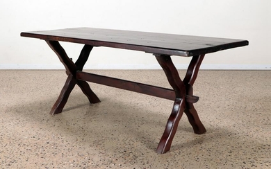 X-FORM TRESTLE TABLE FROM BRAZIL C.1960