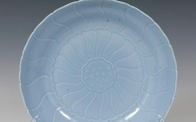 â€œClair de luneâ€ dish; China, late 19th century. Porcelain. Signed on the base.