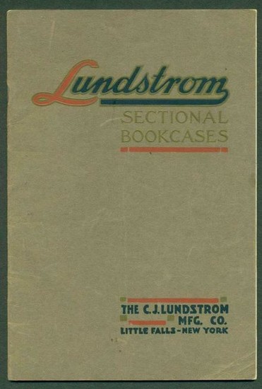 c 1924 LUNDSTROM SECTIONAL BOOKCASE CATALOG & Price