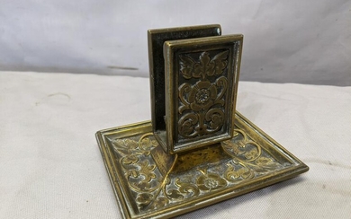 c1900 Brass Art Nouveau Matchbook Holder