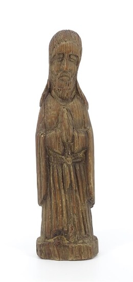 (-), houten sculptuur met voorstelling van Christus, vermoedelijk...
