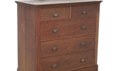 Mission Style Oak Chest of Drawers