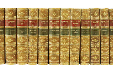 (lot of 22) Works of Thackeray first collected edition 1869