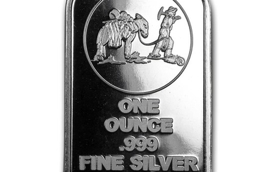 1 Ounce Silver Bar, USA, "SilverTowne"