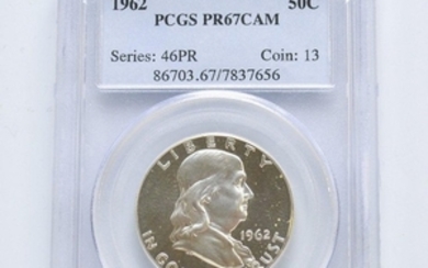 1962 Franklin Half Dollar, PCGS PR67CAM.