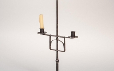 Adjustable Iron Two-light Candlestand