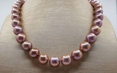 11x14mm Beautiful Colour Edison Freshwater pearls - Necklace