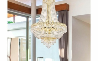 12 Light Crystal Chandeliers Pendant Fixtures Foyer Dining Room Ceiling Lighting