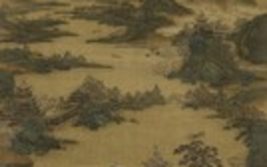 PAVILIONS AMONG MISTY AND LOFTY MOUNTAINS, Attributed to Li Zhaodao