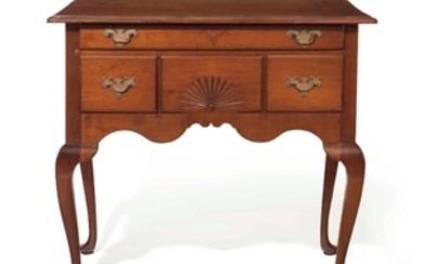 A QUEEN ANNE CHERRYWOOD DRESSING TABLE, WETHERSFIELD AREA, CONNECTICUT, 1740-1760