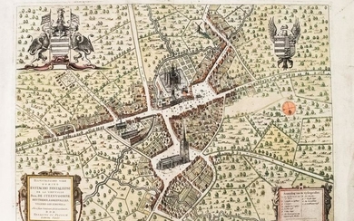 1649 Blaeu Bird's-eye view of Steenvoorde