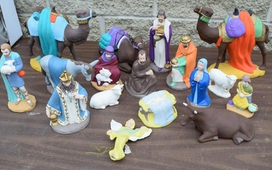 17 Piece Nativity Set + Holy Family (CU558) Jesus Mary