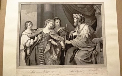 1767 Engraving Esther Faints Ahasuerus