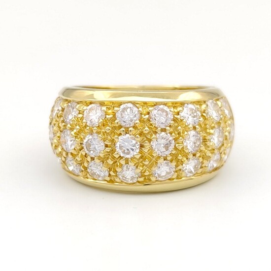 18 kt.Yellow gold - Ring - 2.20 ct Diamonds