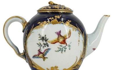 18th Century Sevres Porcelain Lidded Teapot