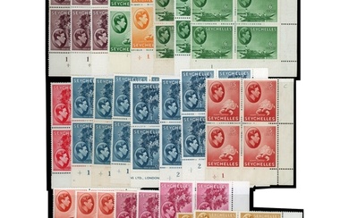 1938-49 Plate block collection (including lower right corner...
