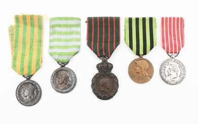 19th C. - WWII FRENCH CAMPAIGN MEDALS
