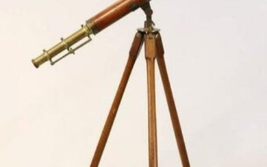 19th/20thC English Telescope with Stand