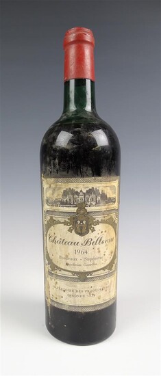 (-), fles Bordeaux, Chateau Bellevue, 1964