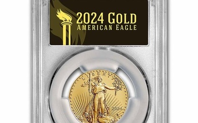 2024 1/2 oz American Gold Eagle MS-70 PCGS (FS, Black Label)