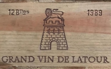 Chateau Latour 1989 Pauillac 12 bottles owc 97/100 James Suckling...
