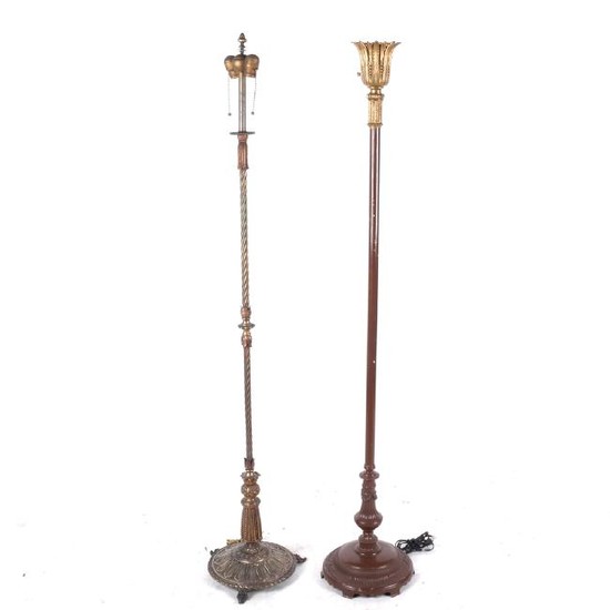 Two Antique Floor Lamps
