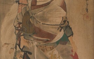 3 Japanese Watercolor Paintings Meiji / Edo