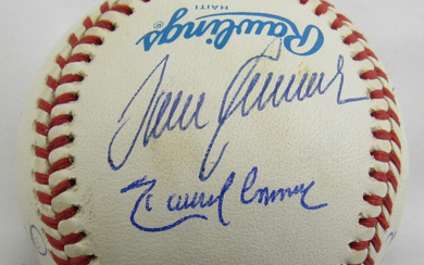 300 Wins Club OAL Baseball Signed by (12) with Tom Seaver, Greg Maddux, Randy Johnson, Nolan Ryan (JSA)