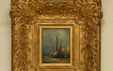 Marine Painting, Oil on Panel, Signed C Jiane