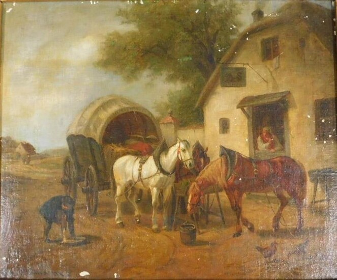 Edmund DITTMANN (act.c.1856 - c.1876). Horses in front